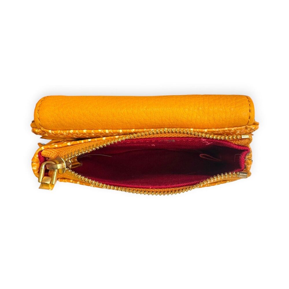 Hammitt Levy Small Apricot Tan Snake Leather Wallet Crossbody Mini Bag Gold EUC+ - Picture 7 of 10